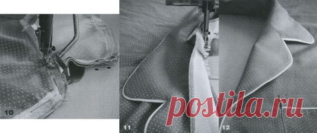 Отделка изделия втачным кантом | pokroyka.ru-уроки кроя и шитья