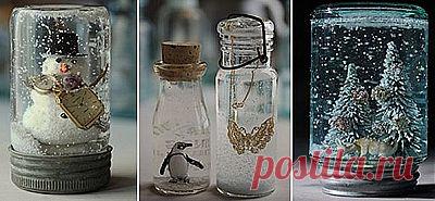 Баночки со снегом своими руками.А ЗДЕСЬ и еще новогодние поделки(интересно)---http://whatpresent.ru/svoimi-rukami/podarki/podarki-na-novyy-god.php ЗДЕСЬ:снежный шар в бокале---  http://secondstreet.ru/blog/DIY_Novii_god_Christmas/snezhnyj-shar-iz-bokala.html#cut