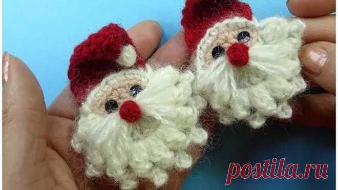 СУПЕР ПРОСТОЙ ДЕД МОРОЗ крючком вязание How to crochet Santa Claus (1)