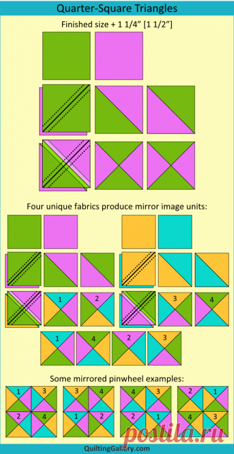 DS QAL: Creating Triangle and Flying Geese Units - Quilting Gallery /Quilting Gallery