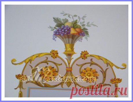 Художественная роспись в интерьере | 81 фотография