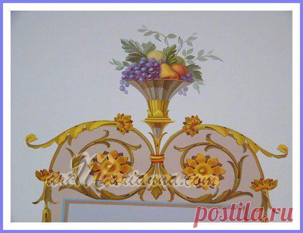 Художественная роспись в интерьере | 81 фотография