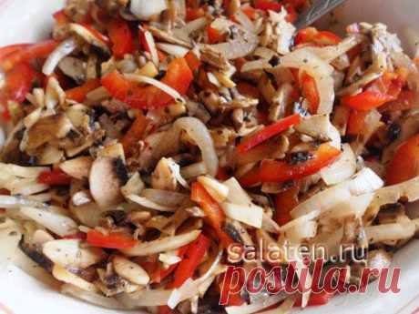 Салат из сырых шампиньонов | Рецепты салатов на каждый день | Блог Маргариты Сизоновой