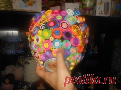 Rolled Paper Flower Vase