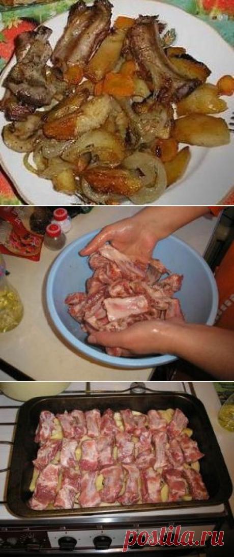 РЕЦЕПТЫ | Мясо с картошкой в духовке