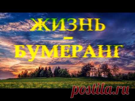 Стих с глубоким смыслом "Жизнь - бумеранг" Олег Гаврилюк Читает Леонид Юдин
