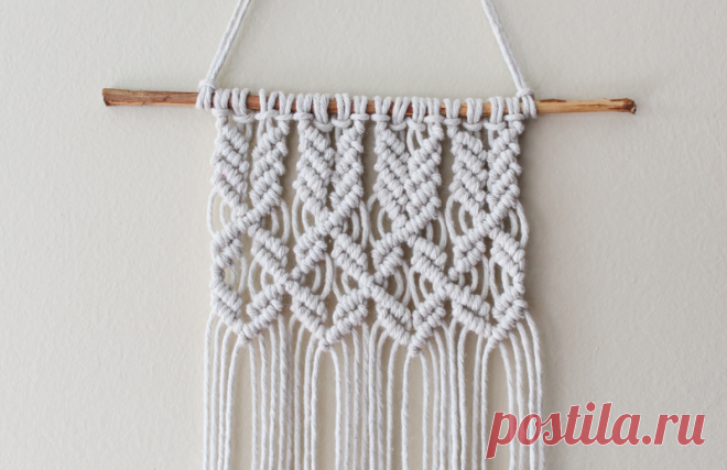 Mini Macrame Wall Hanging | Parlor Diary