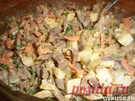 Салат из куриных желудочков - Простые рецепты Овкусе.ру