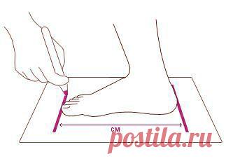замер стопы