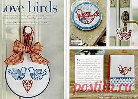 SANDRA CROCHE: Love Bird -Ponto Cruz