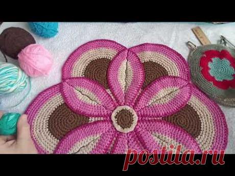 Коврик - цветочек и не только , фантазируем.