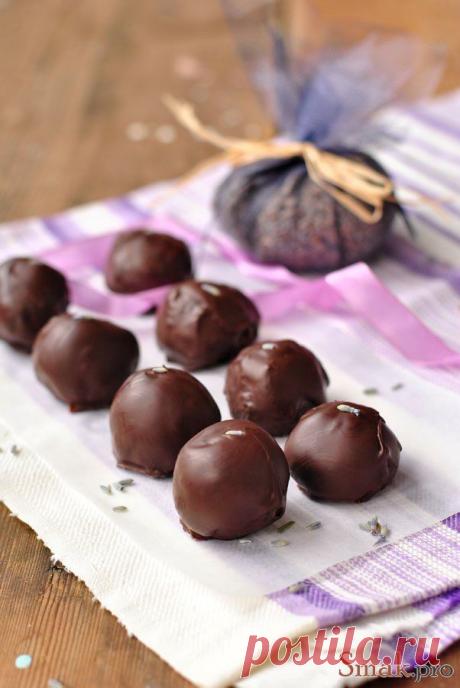 Шоколадные трюфели с лавандой рецепт с фото