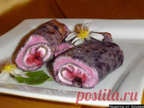 Блинчики с черникой