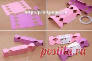 Подарочная упаковка: Конфеты | Распечатай и играй