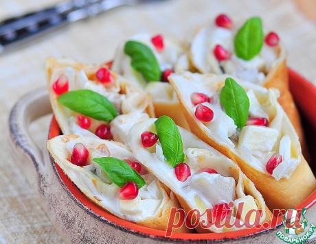 Блины с селедкой и яблоком – кулинарный рецепт