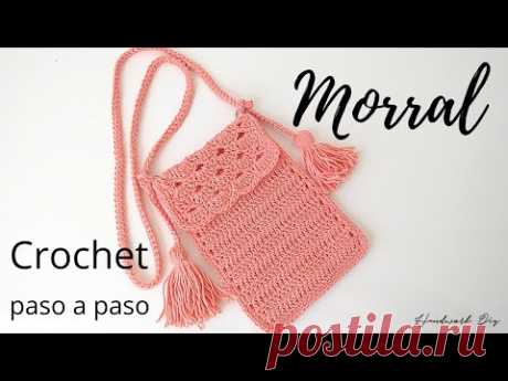📌 Bolso morral tejido a crochet fácil