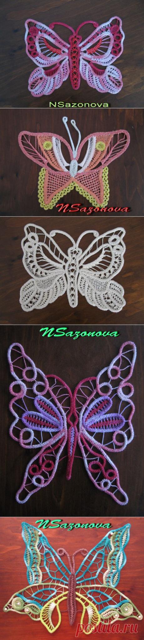 crafts home decor: round dance of butterflies pictures, free crochet pattern - crafts ideas - crafts for kids