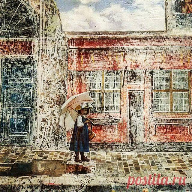 Поздравляю всех с летним теплым днем! Всем успехов и прекрасного настроения.
Летняя прогулка после дождя. Никас Сафронов, 2014 #никассафронов #snikas #artist #art #valentina_kirs