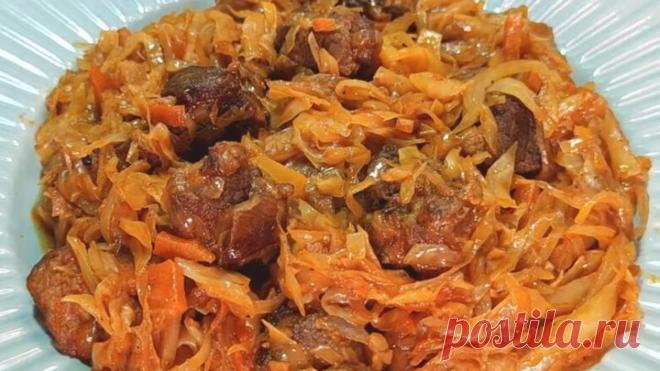 Как вкусно потушить капусту с мясом, чтобы все были в восторге