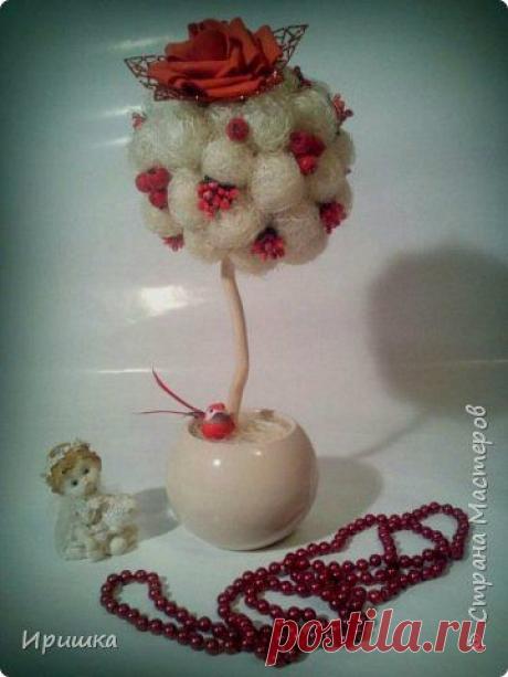 Топиарий &quot;Алая роза&quot; | Страна Мастеров