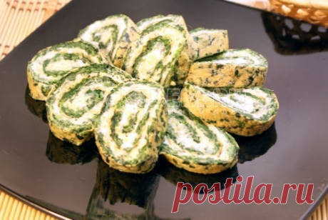 Очень вкусный и оригинальный закусочный рулет.