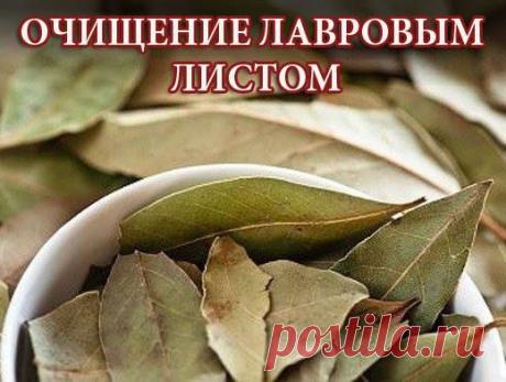 Очищение  лавровым  листом