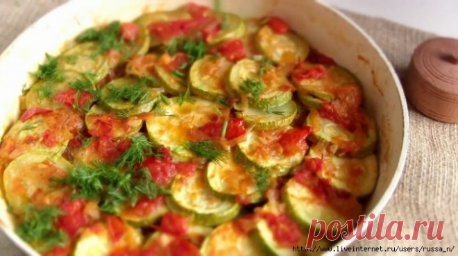 Вкусные кабачки по-деревенски