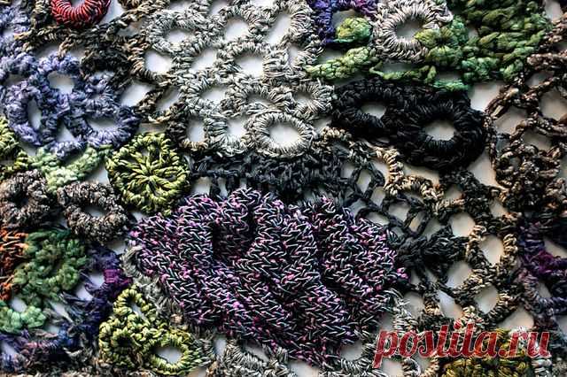 freeform knitting and crochet with silk, hemp etc | Flickr - Photo Sharing!