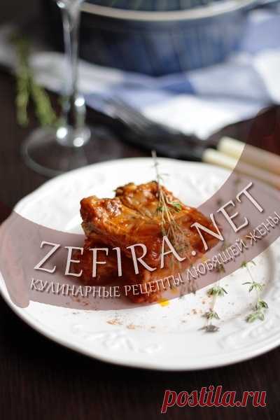 Ребрышки свиные тушеные в томатном соке - домашние рецепты с фото