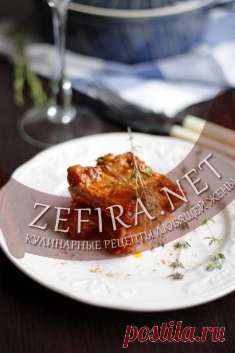 Ребрышки свиные тушеные в томатном соке - домашние рецепты с фото