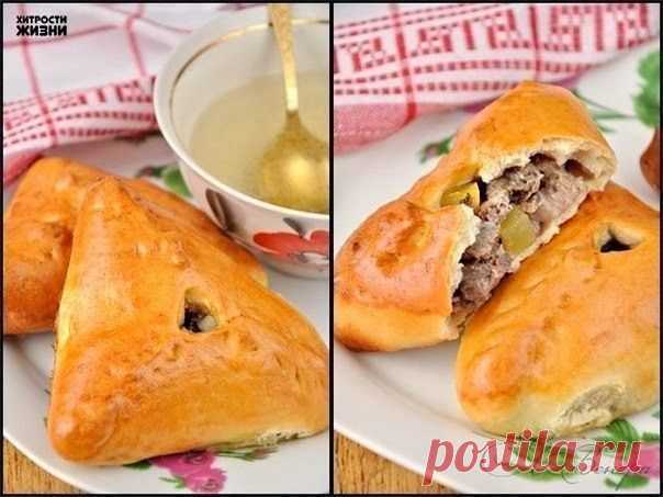 Как приготовить эчпочмак (треугольные пироги с картошкой и мясом) - Простые рецепты Овкусе.ру