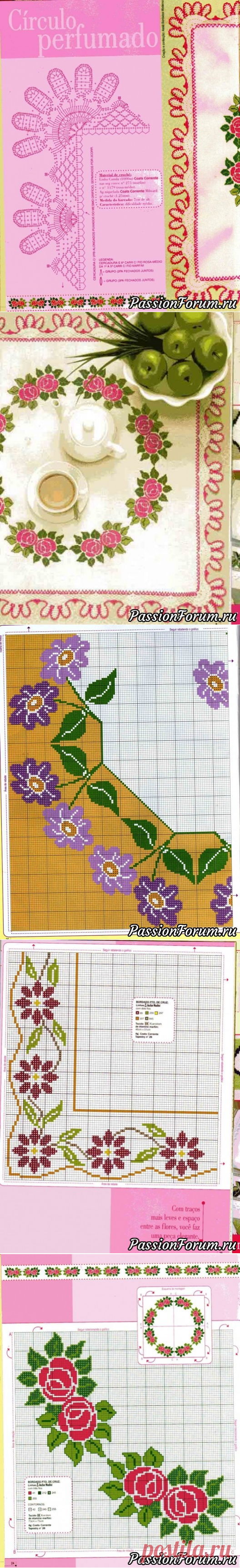 Сафетки, дорожки, полотенца вышитые крестом (продолжение)