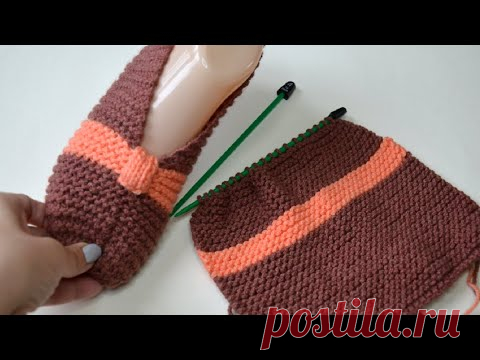 Следки проще простого двумя спицами