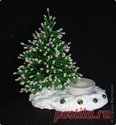 Своими руками из бисера: роскошные красавицы - ёлочки!