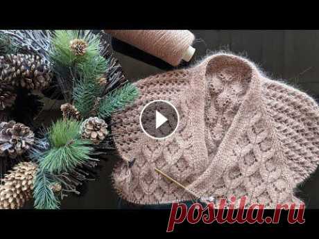 Кардиган из ангоры спицами. Часть 3. Кокетка, росток, подрезы. Альбом на сайте &quot;Knithub. Вязание от Светланы Заец&quot; (схемы, описание, фото процесса вязания): h Пряжа Ангора 50 (800м/100г) из магазина...