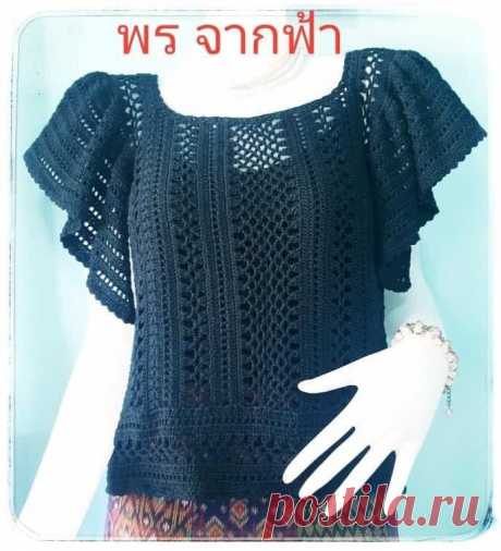 6 способов и 40 вариантов оформить рукав для летней вязаной кофточки или топика | Нескучное вязание в нескучном саду | Дзен
