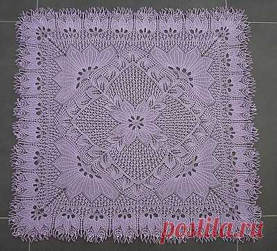 Шаль по мотивам скатерти Г. Ниблинга.