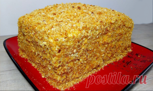 Быстрый и вкусный торт «Медовик» без раскатки коржей