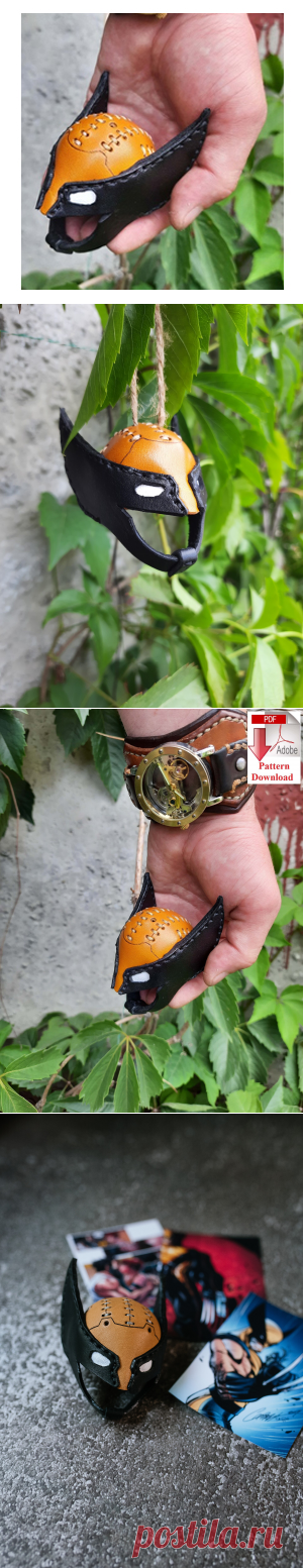 Выкройка брелока «Рассомаха»/Pattern PDF leather Keychain «Wolverine» &#8212; SteampunkRUS96