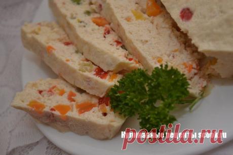 Куриное суфле с овощами в пароварке