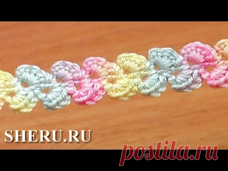 How To Make Crochet Lace Cord Урок 33  Как вязать крючком шнур