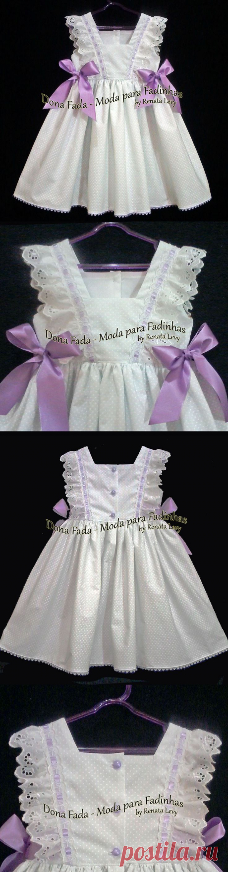 vestido branco e lilas Vestido Branco e Lilás - 2/3 anos - - - - - младенец - малыш-дети-одежда для девочек - - - https://www.facebook.com/dona.fada.moda.para.fadinhas/