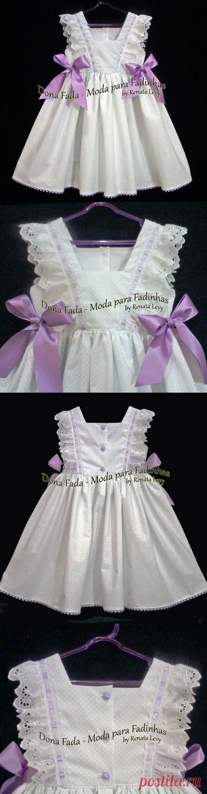 vestido branco e lilas Vestido Branco e Lilás - 2/3 anos - - - - - младенец - малыш-дети-одежда для девочек - - - https://www.facebook.com/dona.fada.moda.para.fadinhas/