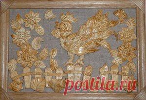 петух на заборе