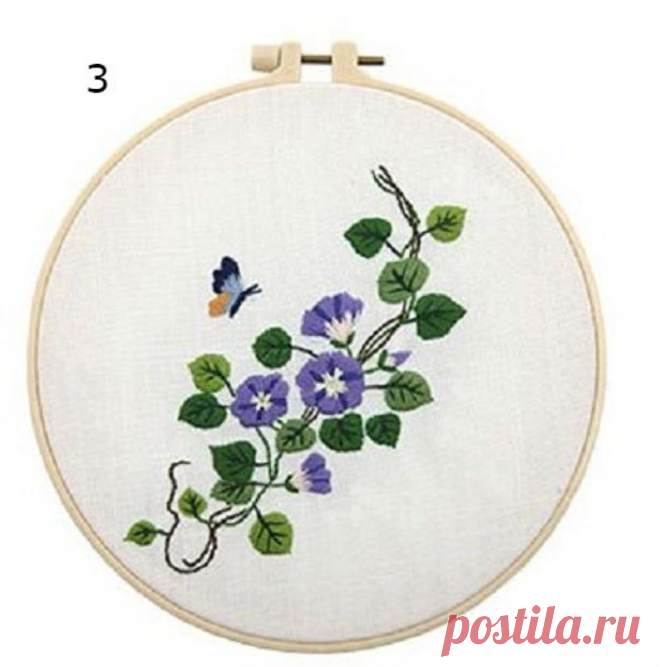 Hand Embroidery Botanical Needlepoint Kit DIY Craft Kit | Etsy