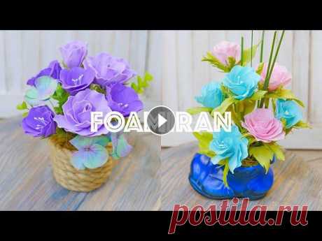 Композиция для НОВИЧКОВ / Цветы своими руками / DIY TSVORIC #tsvoric #фоамиран #цветыизфоамиранаКак сделать гортензию - Канал о творчестве моей родной сестры Размещение видео только с ссылкой на YouTube с указа...