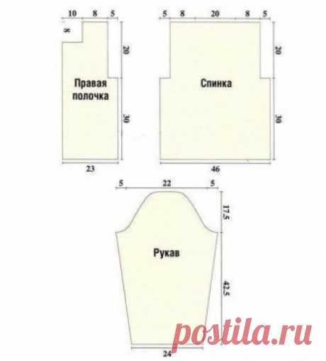 Вязание&gt;Универсальные выкройки для вязания жакетов и пуловеров