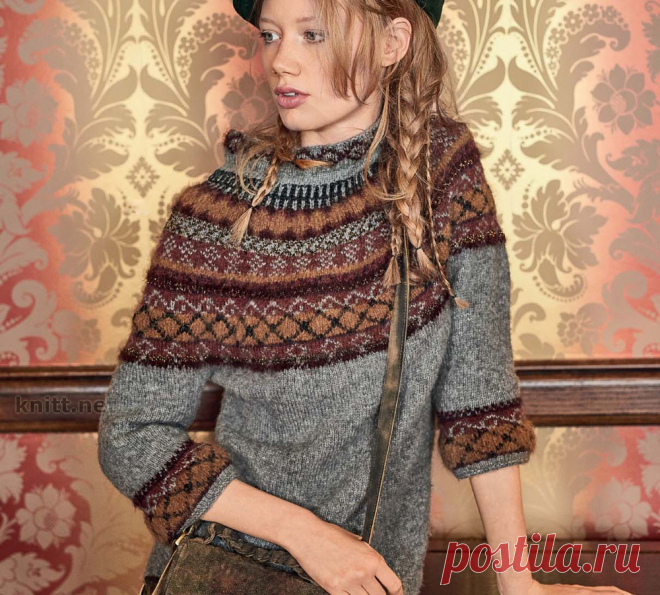 Пуловер с круглой жаккардовой кокеткой . Обсуждение на LiveInternet - Дневник Ниноччка

Здесь все сочетается: шляпка,косичка-растрепка и замечательный выбор цветов