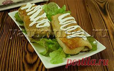 Вкусный рецепт блинчиков с мясом
