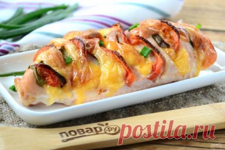 Куриный каприз
Ингредиенты:
Куриная грудка — 250 Грамм
Сыр твердый — 70 Грамм
Помидор — 1 Штука
Листья шпината — 3-5 Штук
Растительное масло — 1 Ст. ложка
Соль, перец — По вкусу